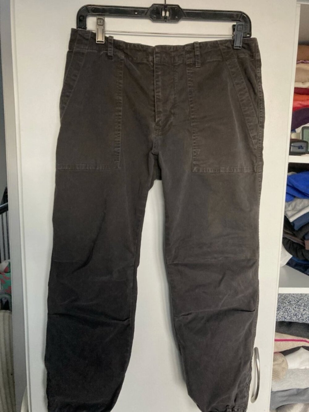 Nili Lotan Womens Pants Cargo 80NL Brown Army Military Jogger Size 8